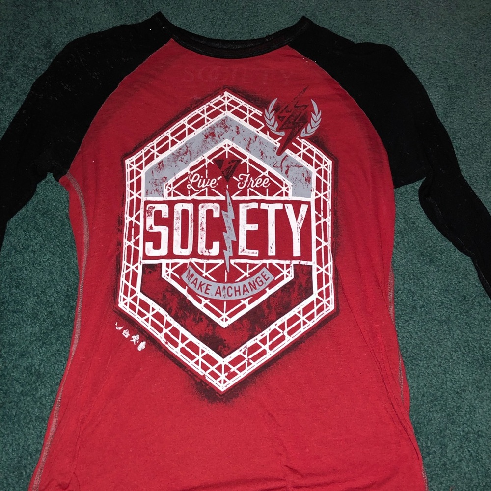 Men’s medium Society 3/4 sleeve